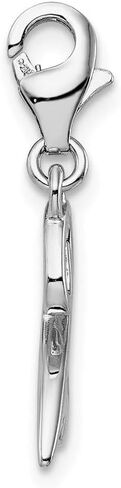 Sterling Silver Number 0 with Lobster Clasp Charm in Saudi Arabia