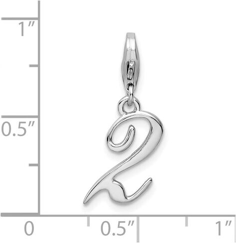 Sterling Silver Number 0 with Lobster Clasp Charm in Saudi Arabia
