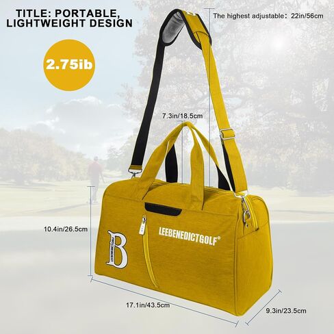 Golf Duffel Bag, Small Duffel Bag for Outdoors, Sports, Yoga, Gym, Swimming and Weekend Getaways, Travel Tote Bag for Waterproof Lightweight Carry-On Workout in Saudi Arabia
