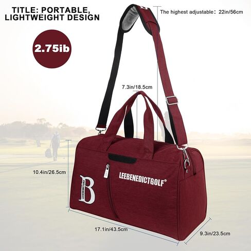 Golf Duffel Bag, Small Duffel Bag for Outdoors, Sports, Yoga, Gym, Swimming and Weekend Getaways, Travel Tote Bag for Waterproof Lightweight Carry-On Workout in Saudi Arabia