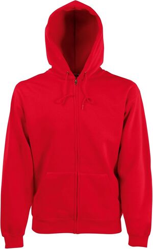 Fruit of The Loom Mens Hooded Sweatshirt Jacket (L) (Classic Olive) in Saudi Arabia