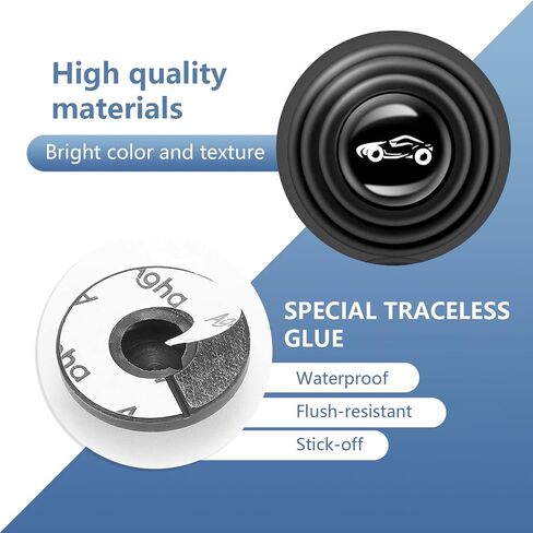 Pack-30 Car Door Shock Absorption Gasket, 1.1" x 0.4" Sports Car Decoration Buffer Sound Insulation Silicone Pad, Multi-Function Waterproof Self-Adhesive Sticker, Universal for Cars (Black) in Saudi Arabia
