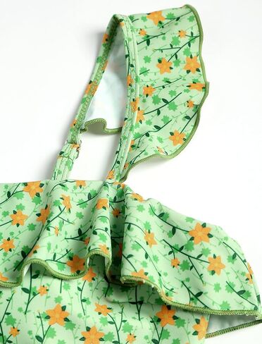 ZAFUL Women's Tankini Swimsuit Two Piece Tummy Control Bathing Suit Ruffled Flounce Swimwear with Skirt in Kuwait