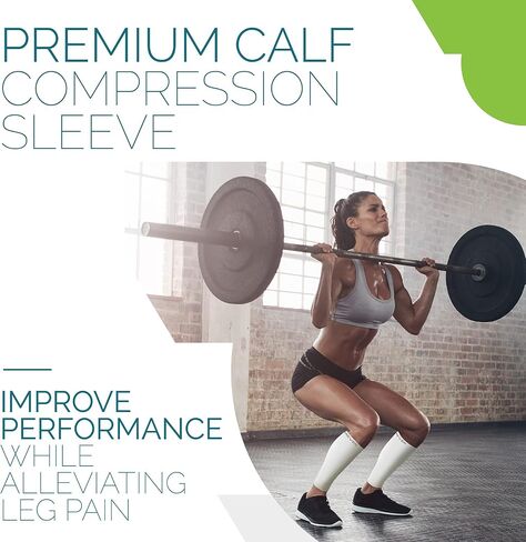 أكمام ضغط لربلة الساق للرجال والنساء - كم ضغط الساق - جوارب ضغط بدون قدم لجبيرة الساق والدوالي الوريدي in Kuwait