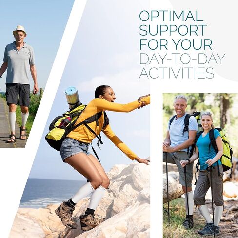 أكمام ضغط لربلة الساق للرجال والنساء - كم ضغط الساق - جوارب ضغط بدون قدم لجبيرة الساق والدوالي الوريدي in Kuwait