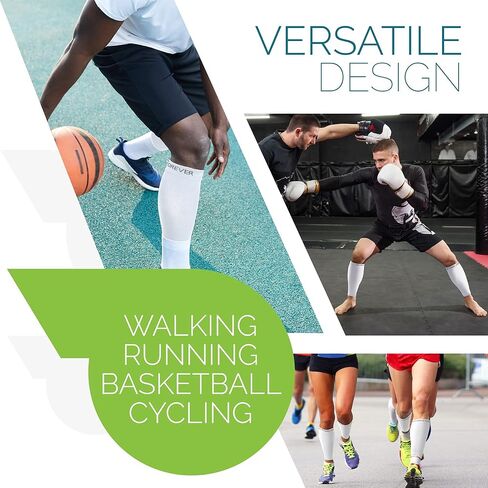 أكمام ضغط لربلة الساق للرجال والنساء - كم ضغط الساق - جوارب ضغط بدون قدم لجبيرة الساق والدوالي الوريدي in Kuwait