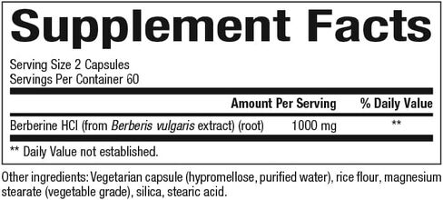 Natural Factors WellBetX Berberine, 500 mg, 120 Capsules in Saudi Arabia