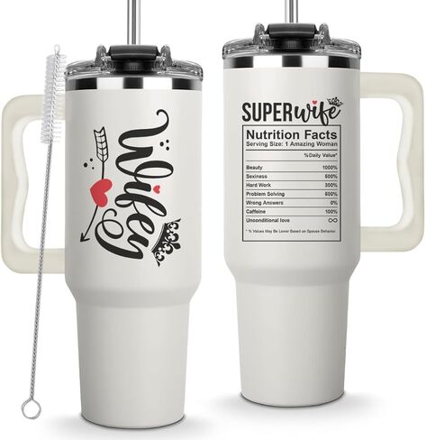 Vivulla68 Mother Day Gift من الابنة أو الابن - Cool Mom Club Tumbler 40oz مع Straw & Brush ، كأس ماما لطيف ، حاضر لأمي جديدة ، يحافظ in Kuwait