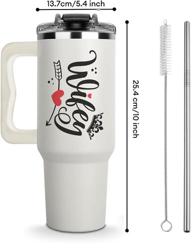 Vivulla68 Mother Day Gift من الابنة أو الابن - Cool Mom Club Tumbler 40oz مع Straw & Brush ، كأس ماما لطيف ، حاضر لأمي جديدة ، يحافظ in Kuwait