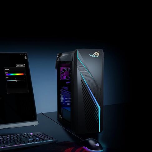 ASUS ROG Strix GA35 Gaming Desktop PC, GeForce RTX 3080, AMD Ryzen 9 5900X, 32GB DDR4 RAM, 1TB PCIe SSD + 2TB HDD, Dual Hot-Swap SSD Bays, ROG Scope & Chakram, Windows 10 Professional, GA35DX-XB989 in Saudi Arabia