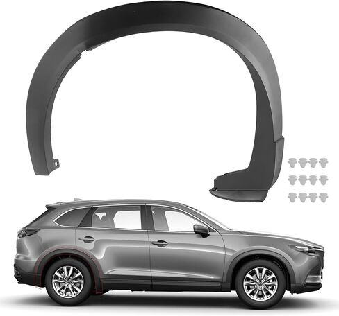 خلفي السائق اليسرى Fender Fender Fender فتح العجلة تقليم تقليم متوافق مع Mazda CX-9 2016-2023#OEM TK48-51-W60H ، TK4851W60H ، TK48-51-W60F ، TK4851W60F LECH WHELE HOLL in Saudi Arabia