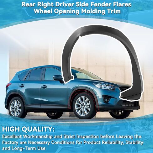 خلفي السائق اليسرى Fender Fender Fender فتح العجلة تقليم تقليم متوافق مع Mazda CX-9 2016-2023#OEM TK48-51-W60H ، TK4851W60H ، TK48-51-W60F ، TK4851W60F LECH WHELE HOLL in Saudi Arabia