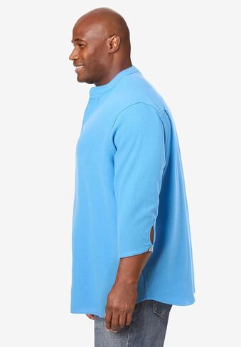 KingSize Men's Big & Tall Gauze Mandarin Collar Shirt in Kuwait
