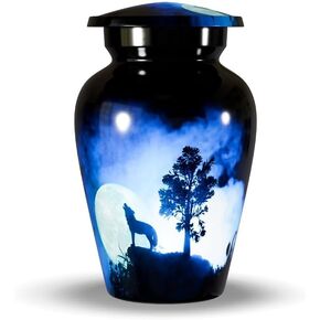 American Flag Cross Small Small Urns for Human Ashes Holder Memorial Cremation Keepsake Urns for Human Ashes Adult Mom - Funeral Memorial Ashes Dad Mini Urn with Ashes Holder-3 Inch