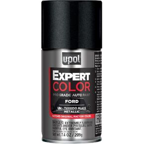U-POL Expert Color, For Ford UH, Automotive Spray Paint, Professional Grade, Long-Lasting, Easy-To-Use, Tuxedo Black Metallic