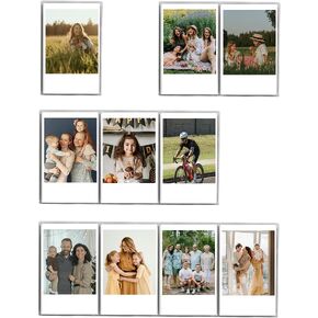 orga'neat acrylic polaroid magnetic الإطارات للثلاجة ، إطار صورة مغناطيس الثلاجة ل fujifilm instax mini ، واضحة 1/2/3/4 صور إطار عرض 4