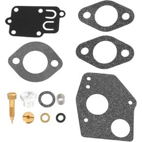 1Set Carburetor Rebuild Kit Replacement Part 94624 495606 796184 Compatible with Briggs and Stratton Compatible with Craftsman 3HP to 5HP Engines Small Engine Carburetor Kit