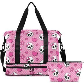 Travel Duffel Tote Bag Bat Starry Sky Sports Duffel Bag with Wet Pocket Weekender Overnight Bag for Women Men Gym Bag, Carry On Bag Hospital Bag for Labor and Delivery