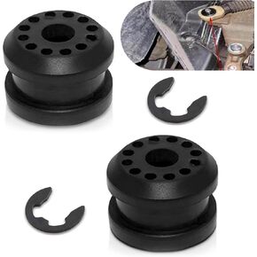 2 PCS CAR 0.74 "× 0.48" نقل حالة التحول الرابط جلبة + 0.58 "× 0.5" المشبك E-Ring E-Ring ، انتقال انتقال Grommet جلبة ، OEM #5210555AA 68078975AA ، ل Dodge RAM 2500 (أسود)