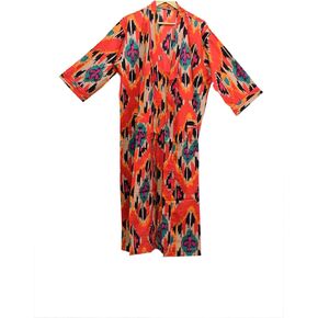 Indian Hand block print Cotton Bath Robe,Swim Wear,Nighrwere Dressing Gown,Hand block print Cotton Kimono bikini cover up in Kuwait