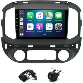 Double Din Car Stereo Radio Android 13 Compatible with Chevy Compatible with Colorado 2015-2017 9" Touch Screen Car Radio Audio Receiver 2+32G Wireless Android Autowith Mirror Link,SWC,Camera