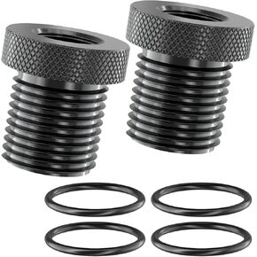 2 PCS Thread Adapter and Rubber Washer, 1/2-28 to 3/4-16 Thread Protector, Essential Automotive Accessories for Car,Truck,SUV