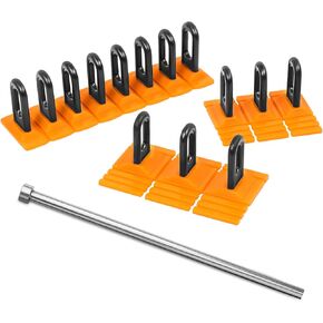 WHDZ Paintless Dent Repair Tool Heavy Duty Auto Body Dent Puller Kit Glue Puller Tabs Powerful Body Dent Removal Kit with Metal Rod（Yellow）