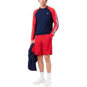 Lacoste Men's Sport Logo Stripe Shorts