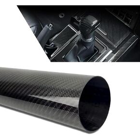 Miytsya Pack-1 Car Car Carbon Fiber Movie ، 11.8 "× 9.8 قدمًا PVC مقاوم للخدش ، الديكور متعدد الوظائف المقاوم للماء ، ملصقات مثالية ، عالمي للسيارات الداخلية والخارجية (أسود)