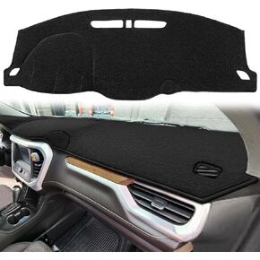 Dash Cover Mat Custom Fit for GMC Acadia w/o Head-up Display Dashboard Pad Cap Carpet Protector K277 (Black)