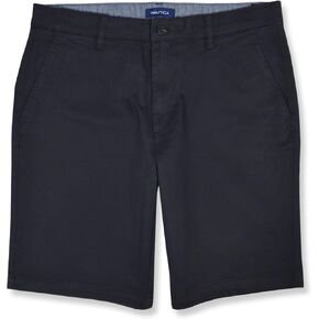 Nautica Men's Classic Fit Flat Front Stretch Solid Chino 10" Deck Shorts, in Saudi Arabia