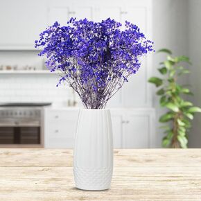 LB Dried Babys Breath, 6 Branch Real Dried Purple Babys Breath Flowers, Natural Dried Gypsophila for Home Decor Wedding Table Decor DIY Wreath Floral Dried Flower Bouquet Souvenir Party Decor