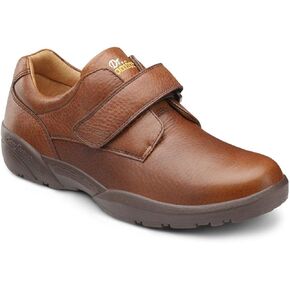Dr. Comfort William Black Diabetic Shoes for Men-Easy Off with Removable Shoe Insole-Everyday Office Wear Shoes