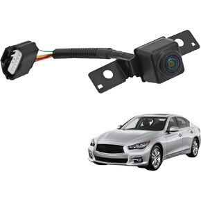 284F1-4GA1A Front Bumper Grille Parking Camera Assembly Compatible with 2014-2023 Infiniti Q50 284F14GA1A
