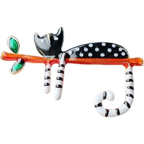 2pcs Anime Cat Brooch Pins For Women Enamel Pins for Backpacks Clothing Jackets Hats Cat Decoration Lady Gifts