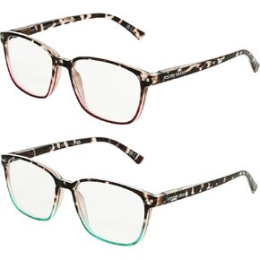 Foster Grant Women's Kendall 2-Pack Reading Glasses Square