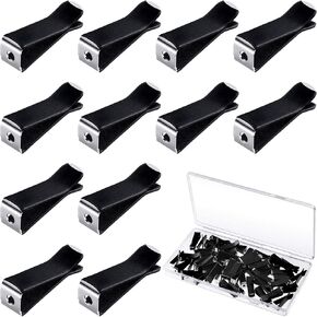 Frienda 60 Pieces Square Head Car Vent Clips Air Freshener Car Outlet Perfume Auto Air Conditioner Clips with 2 Storage Boxes for Office Home Auto(9 mm,Black)
