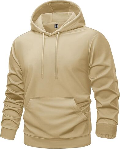 TACVASEN Mens Hoodies Fleece Lined Pullover Athletic Water-resistant Casual Workout Midweight Sweatshirts Kangaroo Pockets in Saudi Arabia