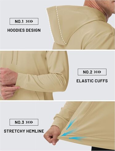 TACVASEN Mens Hoodies Fleece Lined Pullover Athletic Water-resistant Casual Workout Midweight Sweatshirts Kangaroo Pockets in Saudi Arabia