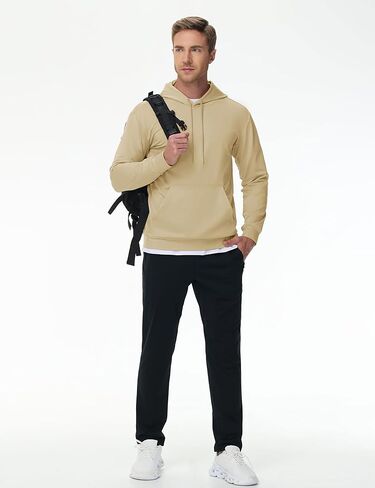 TACVASEN Mens Hoodies Fleece Lined Pullover Athletic Water-resistant Casual Workout Midweight Sweatshirts Kangaroo Pockets in Saudi Arabia