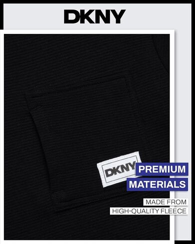 DKNY Boys' Shorts Set - 2 Piece Soft Fleece Pullover Crewneck T-Shirt and Shorts for Boys with Elastic Waistband (Sizes:8-12) in Saudi Arabia
