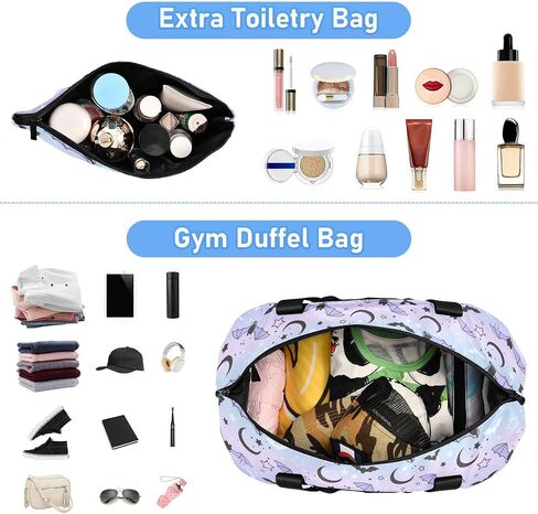 Travel Duffel Tote Bag Bat Starry Sky Sports Duffel Bag with Wet Pocket Weekender Overnight Bag for Women Men Gym Bag, Carry On Bag Hospital Bag for Labor and Delivery in Kuwait