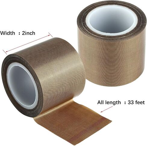 شريط PTFE بشريط/تيفلون لآلة تفريغ الهواء ومانع تسرب اليد والإمبولس (2 بوصة × 33 قدم) يناسب حافظة الطعام وغلق وجبة وويستون وكابيلا وغيرها الكثير 3/4-inch x 33 feet in Kuwait