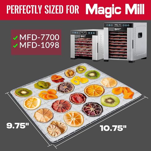 GUCUJI Pack of 6 Premium Non Stick Silicone Dehydrator Sheets for COSORI Magic Mill Ivation Chefman ChefWave 12x13 inch in Saudi Arabia