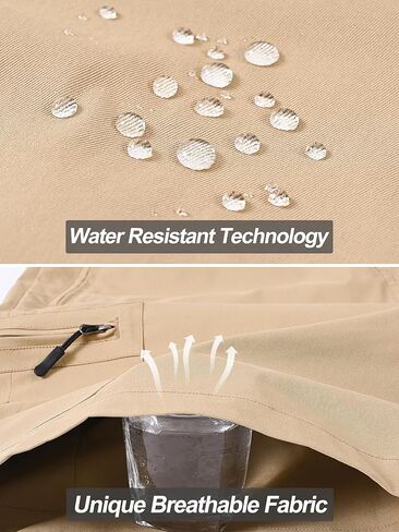 Satankud Men's Cargo Hiking Shorts 9" Lightweight Golf Shorts for Casual Work Travel Outdoor 5 Zipper Pockets in Kuwait