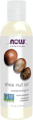 NOW Solutions, Shea Nut Oil, Multi-Purpose Intense Moisturizing Oil for Skin, Scalp and Hair, 4-Ounce in Saudi Arabia