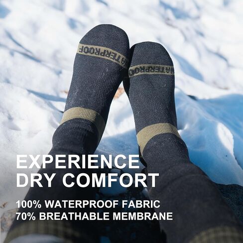 DexShell Cold Weather Waterproof Merino Wool Cushioned Inner 3-Layer Laminated Breathable Trekking Socks Unisex in Kuwait