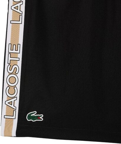 Lacoste Men's Sport Logo Stripe Shorts in Saudi Arabia