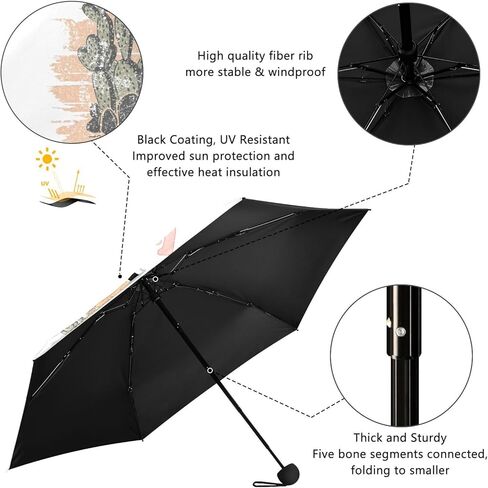 مظلات للمظلة المظلة المظلة المقاومة للرياح الصغيرة قابلة للطي صغيرة المظلة المصغرة للمحفظة المحمولة المحمولة 1 in Kuwait