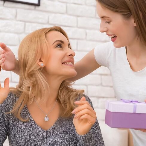 YAMI Pearl Necklace and Earring Set for Women, 925 Sterling Silver 10MM Cultured Pearls Pendant Necklace Pearl Stud Earrings Jewelry Set, 18Inch+2" Box Chain, Gifts for Mother Wife Her in Kuwait